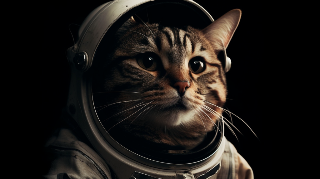 bakayaro8234 Cat. Anthropomorphism. Space suit. Floating. Starr 6c7ae95e eb7b 41b1 9780 07a1cb066ae0