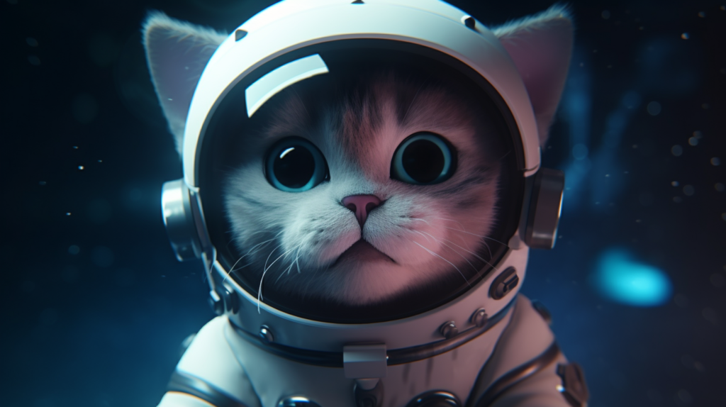 bakayaro8234 Cat. Anthropomorphism. Space suit. Floating. Starr b5c1711a ccbb 4023 bb9e 4ee7f2149f09