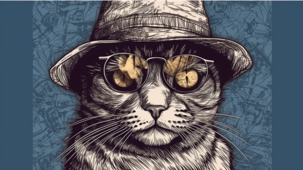 bakayaro8234 Cat. Texture. Cool. Hat. Fashionable outfit. Comic 458984a6 3e9d 47a4 a676 ece8dfd6f22e