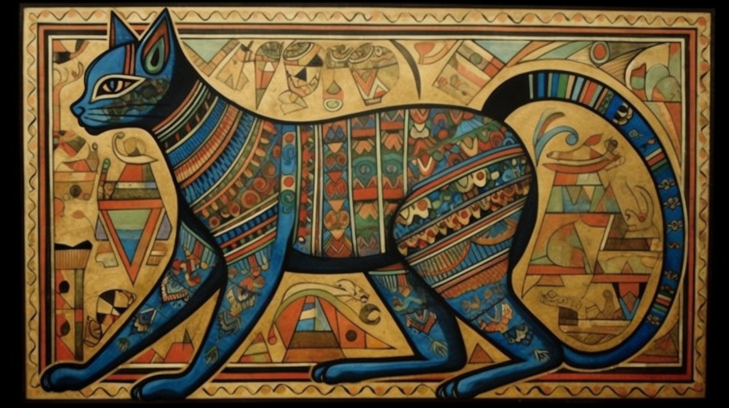 bakayaro8234 Egyptian Fashion Cat. Picasso style 80d3fa6e b69b 4231 92cb a1a386adb724