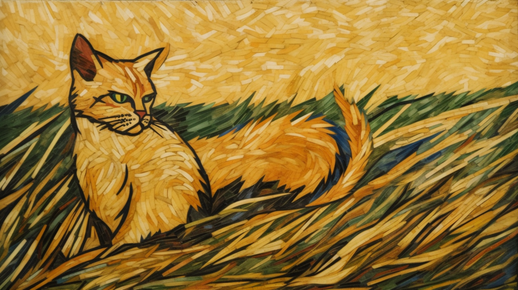 bakayaro8234 cat. Wheat field. Picasso style c4b90ca8 d52f 4a3c b4ef 1d5e4aafb165