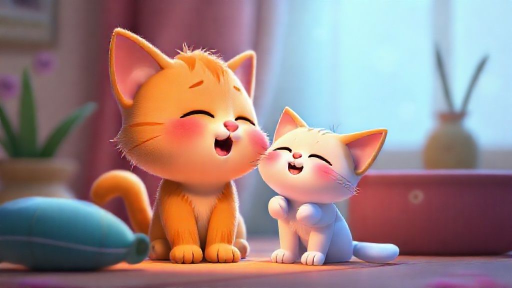 一隻毛色灰白的貓咪安靜地躺在柔軟的毯子上，眼神溫柔，背景是溫暖的居家環境。