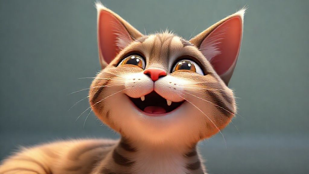 一隻毛色灰白的年老貓咪舒服地躺在陽光灑落的軟墊上，閉著眼睛，表情安詳。