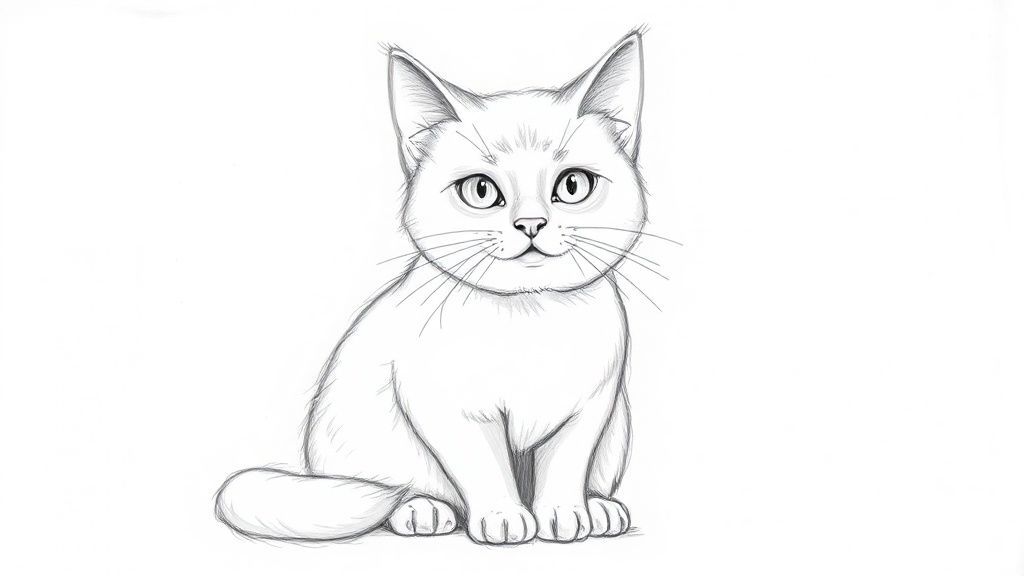 一隻沮喪的小狗躲在主人的腿後，耳朵下垂，尾巴夾在雙腿之間。背景模糊，顯示出客廳的一角。