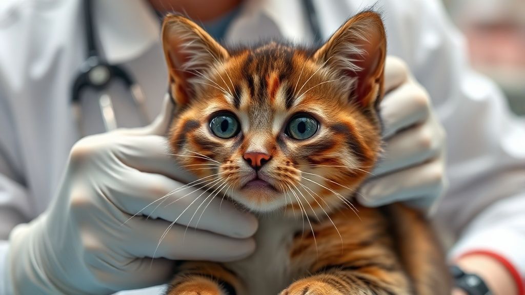 正在清潔貓砂盆的女性