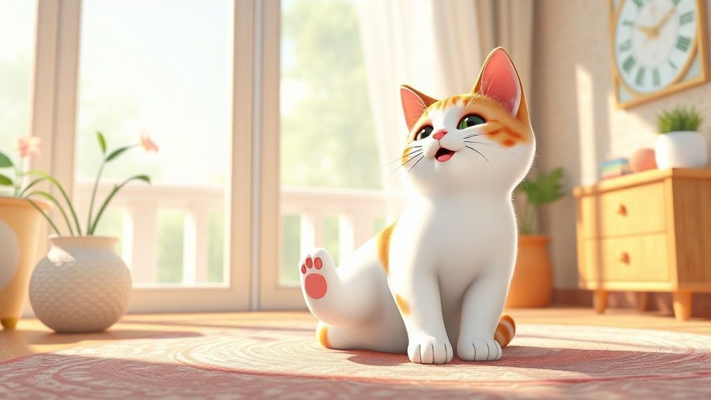 正在玩耍的貓咪